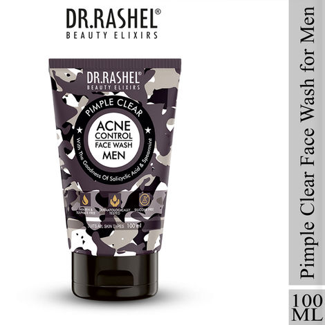 Buy Dr.Rashel Pimple Clear Acne Control Face Wash For Men (100ml)-Purplle