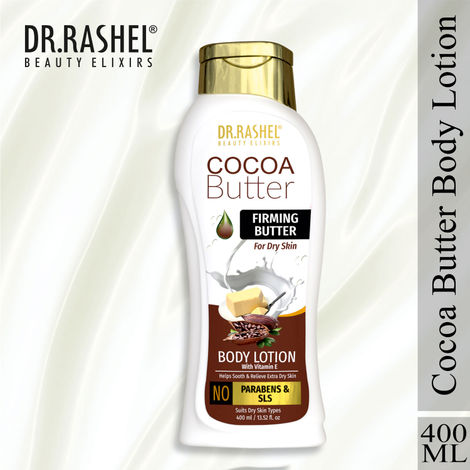 Buy Dr.Rashel Cocoa Butter Firming Butter Body Lotion Suits Dry Skin Types (400 ml)-Purplle