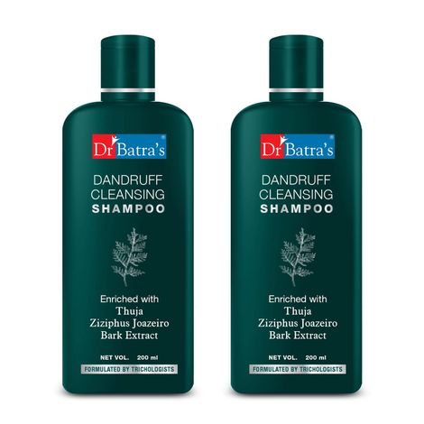 Buy Dr Batra's Dandruff Cleansing Shampoo 200 Ml Each (Pack Of 2)-Purplle