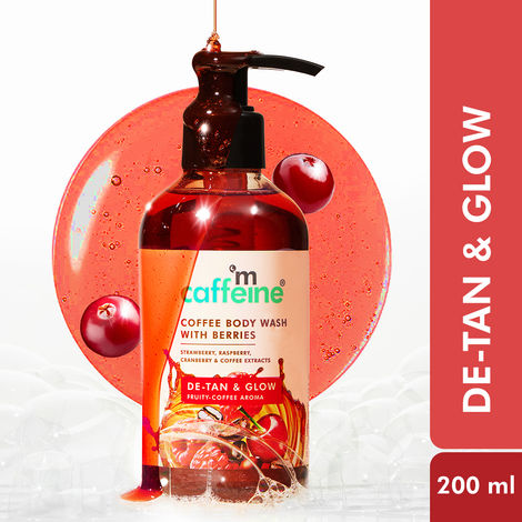 Buy mCaffeine Coffee Body Wash with Berries | De-Tan & Deep CleansingA Shower Gel (200 ml)-Purplle