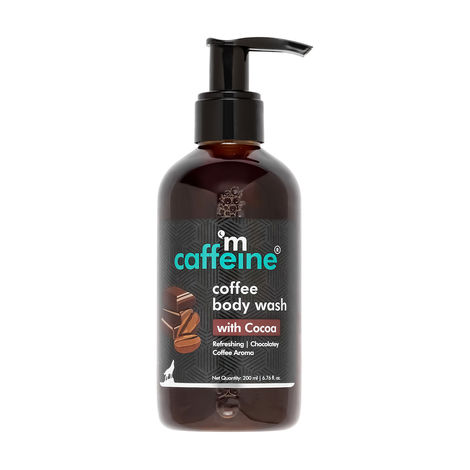 Buy mCaffeine Coffee Body Wash with Cocoa | De-Tan & Deep Cleansing Shower Gel | Enriched with Vitamin E & in Energizing Aroma of Chocolate (200ml)-Purplle