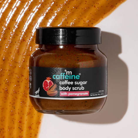 Buy mCaffeine Coffee Sugar Body Scrub with Pomegranate-Purplle