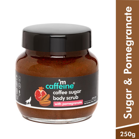 Buy mCaffeine Coffee Sugar Body Scrub with Pomegranate-Purplle