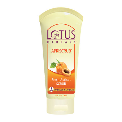 Buy Lotus Herbals Apriscrub Fresh Apricot Scrub | Natural Exfoliating Face Scrub | Chemical Free | For All Skin Types | 180g-Purplle