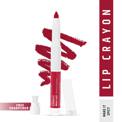Buy INSIGHT COSMETICS MEGA LAST CRAYON LIPSTICK_MAKE IT SPICY (11)-Purplle