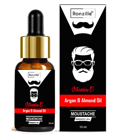 Buy Ronzille Moustache And Beard Growth Oil -10 Ml-Purplle