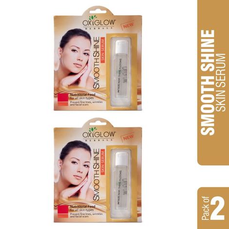 Buy OxyGlow Herbals Smooth Shine Skin Serum - 10 ml-Purplle