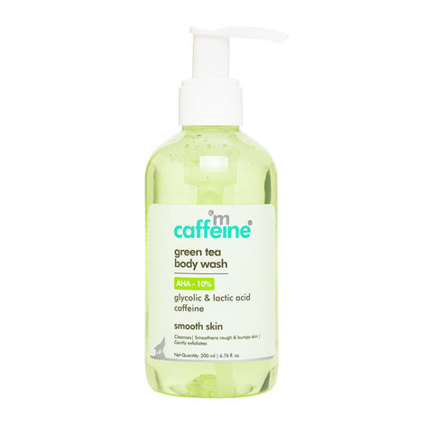 Buy mCaffeine Green Tea Body Wash With AHA -10% - 200 ml-Purplle