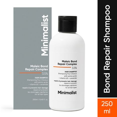 Buy Minimalist Maleic Bond Repair Complex 3.5% Hair Shampoo with Ceramide, Coconut oil & Betaine 250ml-Purplle