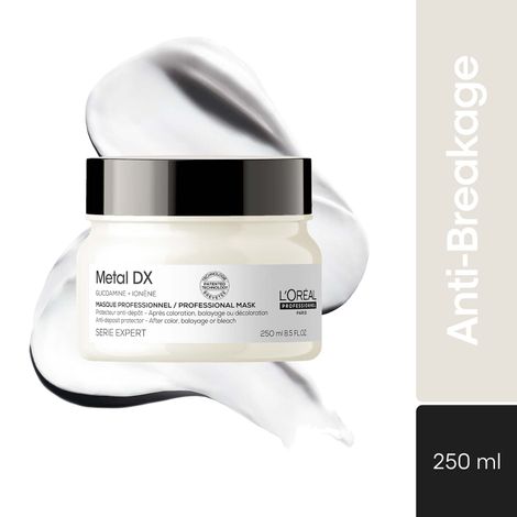 Buy L'Oreal Professionnel Metal DX Hair Mask | Anti-Deposit Protector Hair Mask | Hair Mask for Damaged & Colored Hair (250 gm)-Purplle