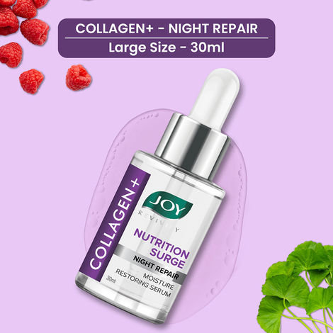 Buy Joy Revivify Collagen+ Nutrition Surge Night Repair Moisture Restoring Face Serum 30 ml-Purplle