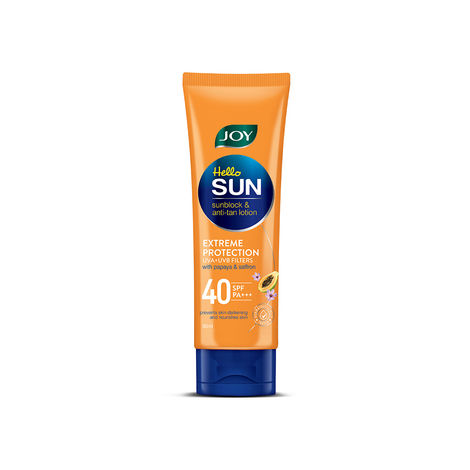 Buy Joy Hello Sun SunBlock & Anti Tan Lotion Sunscreen SPF 40 (60ml)-Purplle