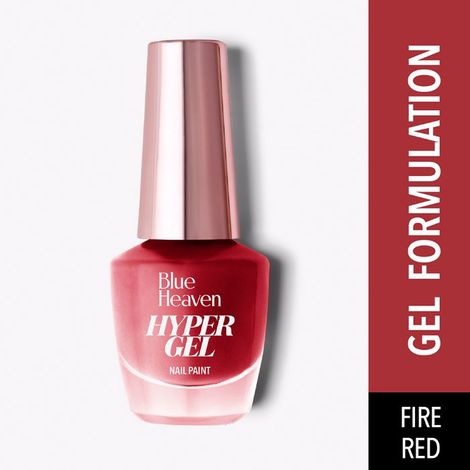 Buy Blue Heaven Hypergel Nail Paint Fire Red 502 - 11 ml-Purplle