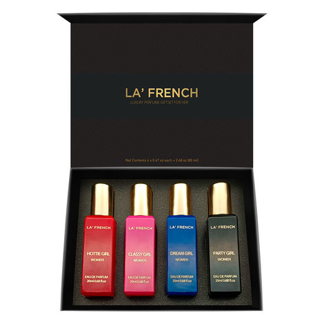 Buy La French Party Girl Luxury Perfume Gift Set for Rakhi - Gift for Sister 80ml-Purplle