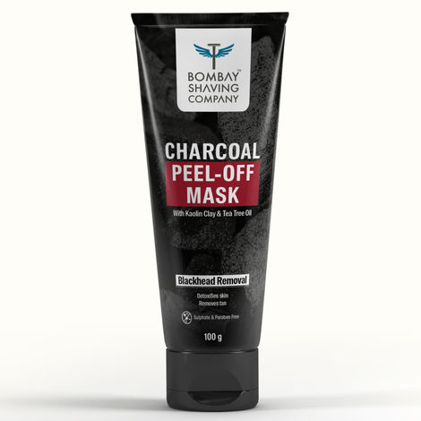 Buy Bombay Shaving Company Activated Charcoal Peel Off Mask, 100g | Fights pollution-Purplle
