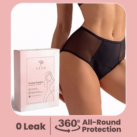 Buy Azah Period Panties for Women - XS | Leak Proof Protection for Periods | Breathable Panties for All Day & Night Comfort | Reusable and odour-free period panties XS-Purplle
