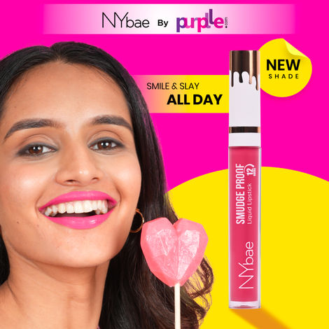 Buy NY Bae Smudge Proof Liquid Lipstick | Long Lasting | Super Pigmented | Red Lipstick | Matte Finish - Flirty Friday 15 (2.5 ml)-Purplle