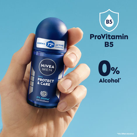 Buy NIVEA MEN Deodorant Roll on, Protect & Care, 50 ml-Purplle