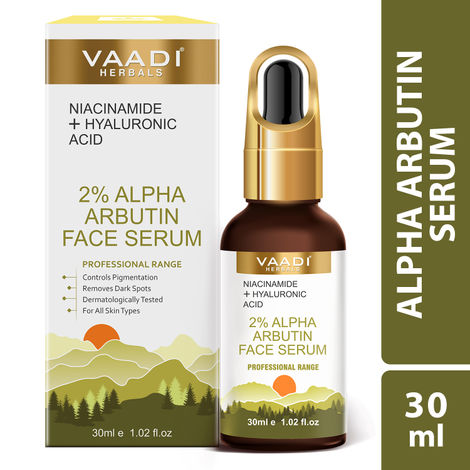Buy Vaadi Herbals 2% Alpha Arbutin Face Serum With Niacinamide & Hyaluronic Acid-Purplle