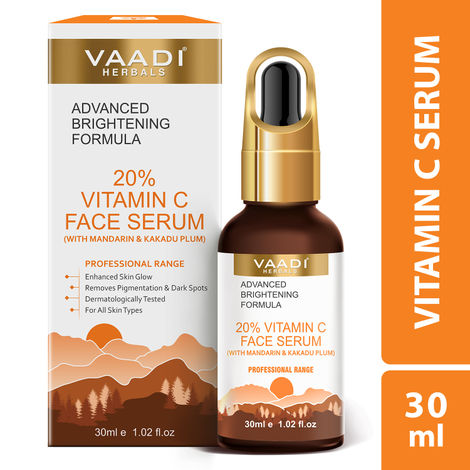 Buy Vaadi Herbals 20% Vitamin C Face Serum With Advanced Brightening Formula-Purplle