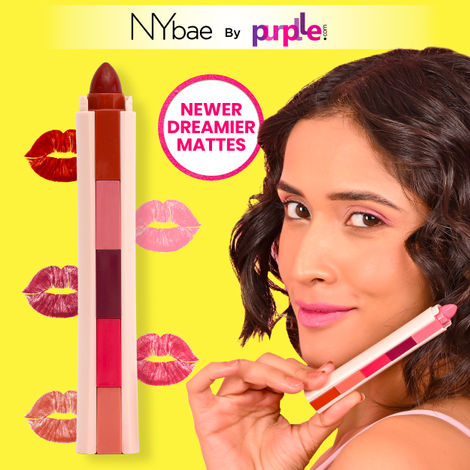 Buy NY Bae 5 in 1 Lipstick | Lip Crayon | Pink, Red, Nude Shades| Moisturising | Lip and Cheek Tint | Eyeshadow | Lipstick | Bronzer | Travel Kit | Multi-stick | Timeless Hues 03 (6.5g)-Purplle