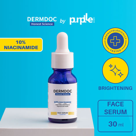 Buy DermDoc by Purplle 10% Niacinamide Face Serum (30 ml) | skin radiance face serum , niacinamide serum-Purplle