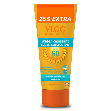 Buy VLCC Water Resistant SPF60 Sunscreen Gel Creme (125 g)-Purplle