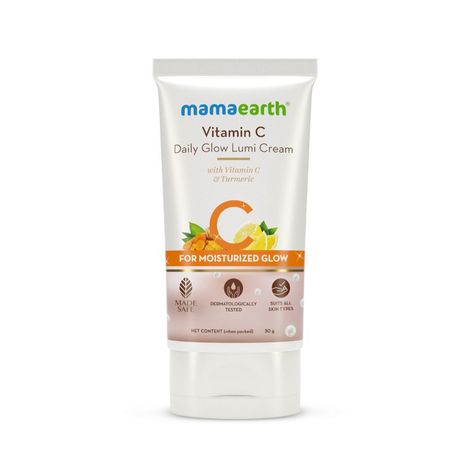Buy Mamaearth Vitamin C Daily Glow Lumi Cream with Vitamin C & Turmeric for Moisturizing Glow, Moisturizer with Highlighter - 30 g-Purplle