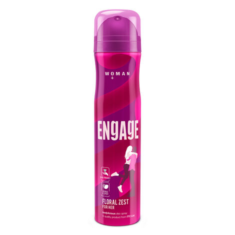 Buy Engage Floral Zest Deodorant for Women, Citrus and Spicy, Skin Friendly, 150ml-Purplle