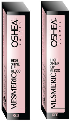 Buy Mesmeric High Shine Lip Gloss (Red) pack of 2-Purplle