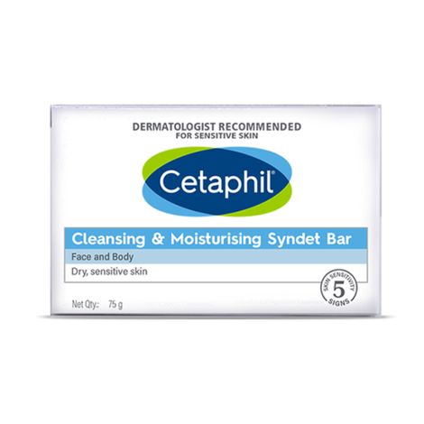 Buy Cetaphil Cleansing & Moisturising Syndet Bar (75 g)-Purplle