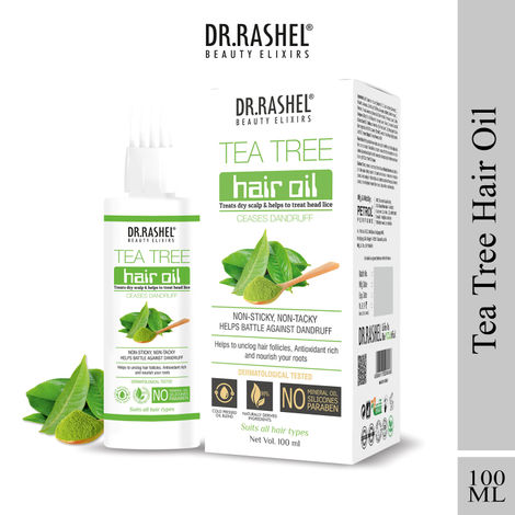 Buy Dr.Rashel Tea Tree Hair Oil Anti-Dandurff (100ml)-Purplle