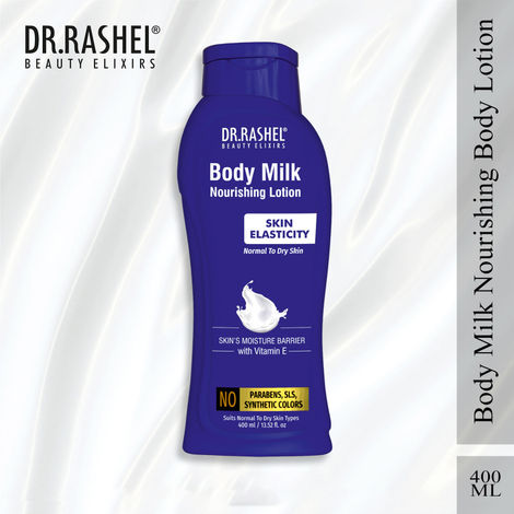 Buy Dr.Rashel Body Milk Skin Elasticity Nourishing Body Lotion SuitsA Normal to DryA SkinA A (400 ml)-Purplle