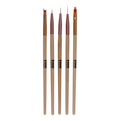 Buy Bronson Professional Nail Art Brush Tool Set (pack of 5)-Purplle