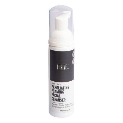 Buy ThriveCo Exfoliating Face Wash With Aha+Bha | 80 Ml | Gently Exfoliates Dull, Dead Skin For A Healthy, Radiant Complexion-Purplle