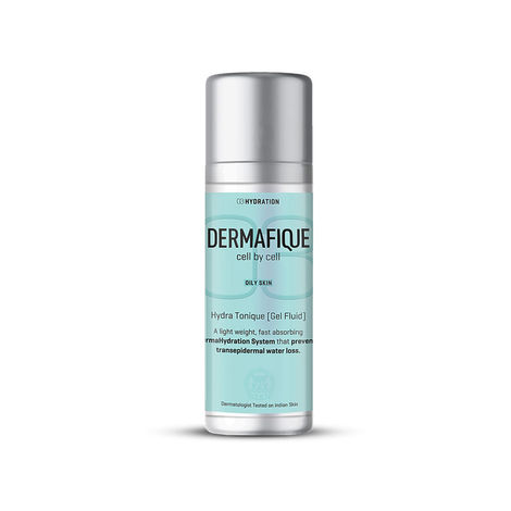 Buy Dermafique Hydratonique Gel Fluid Hydrating lightweight moisturizer with Niacinamide and Vitamin E, for Normal To Oily Skin (30 g)-Purplle