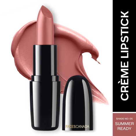 Buy FACES CANADA Weightless Creme Finish Lipstick - Summer Ready, 4 gm | Creamy Finish | Smooth Texture | Long Lasting Rich Color | Hydrated Lips | Vitamin E, Jojoba Oil, Shea Butter, Almond Oil-Purplle