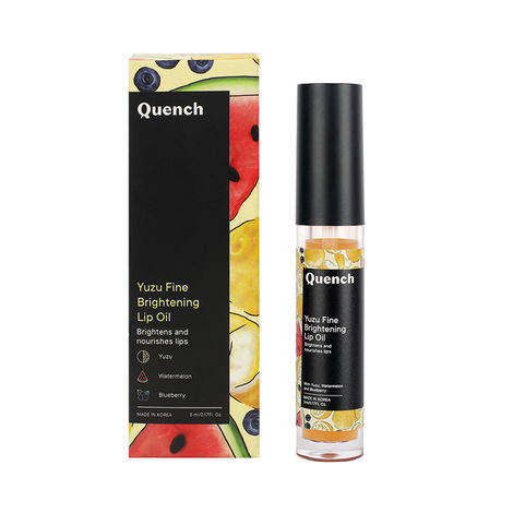Buy Quench Botanics Yuzu Citrus Brightening Lip Oil To Reduce Lip Pigmentation & Nourish Lips - 5 ml-Purplle