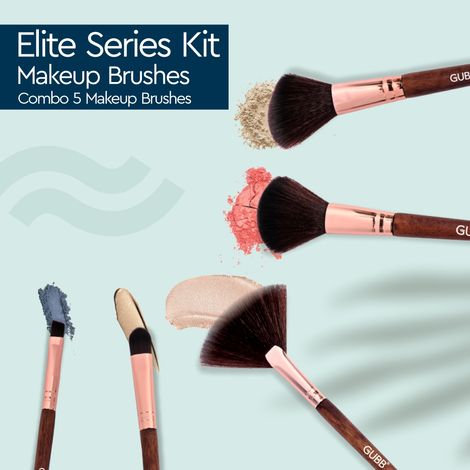 Buy GUBB Spotlight Kit Set Of 3 Makeup Brushes (Blush Brush, Fan Brush & Buffer Brush)-Purplle