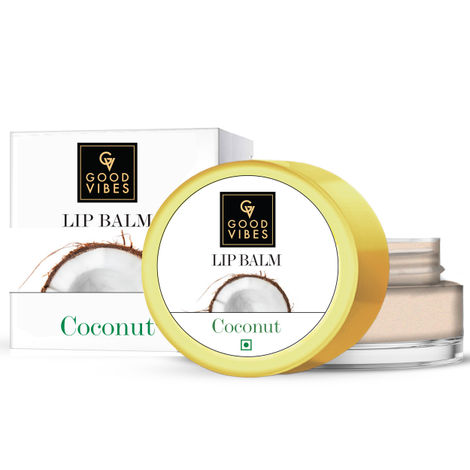 Buy Good Vibes Lip Balm - Coconut (8 gm)-Purplle