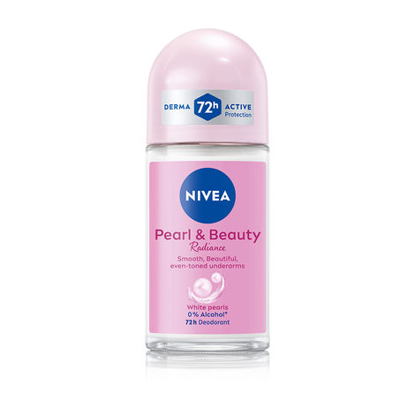 Buy Nivea Deo Roll-on- White Pearls & 0% Alcohol , for Smooth Underarms, 48H freshness and odour protection, 50 ml-Purplle