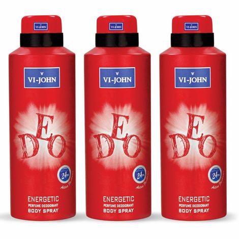 Buy VI-JOHN Irresistible Scent Fresh & Soothing Good Fragrance Energetic Deo (pack of 3) 175 ml each-Purplle