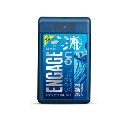 Buy Engage ON Cool Marine Pocket Perfume For Men, Citrus & Fresh Fragrance Scent, Skin Friendly Perfume for Men Long Lasting Smell, 18 / 17 ml-Purplle