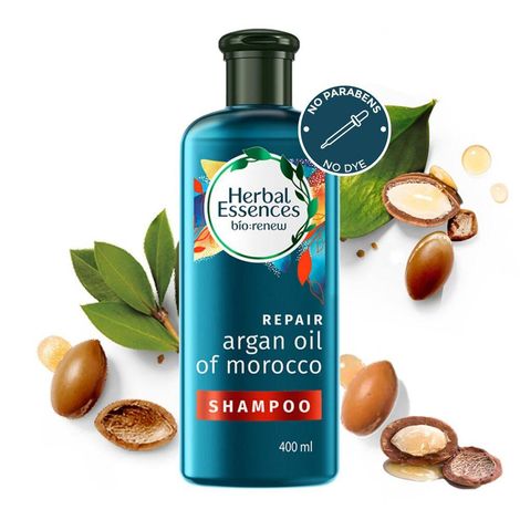 Buy Herbal Essences bio:renew Argan Oil of Morocco SHAMPOO ,No Parabens No Colourants, 400 ml-Purplle