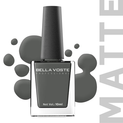 Buy Bella Voste MATTE Nail Polish| Quick Drying Formula| Cruelty Free| Paraben Free & No Harmful Chemicals| Vegan | Lasts for 7 Days & more|Chip Resistant | DEEP MATT Formula with Smooth & Easy Application | Shade no-M01 - 9 ml-Purplle