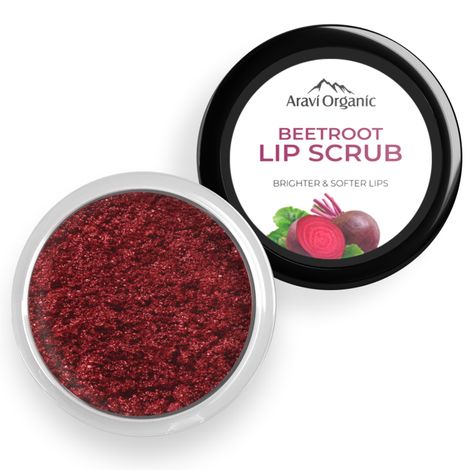 Buy Aravi Organic Beetroot Lip Lightening Scrub Balm for Dark, Chapped & Pigmented Lips Scrub-Purplle
