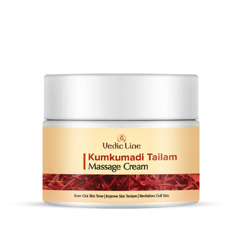 Buy Vedicline Kumkumadi Tailam Face Cream Improve Skin Elasticity & Texture With Almond Oil And Argan Oil For Skin Rejuvenation, 100ml-Purplle