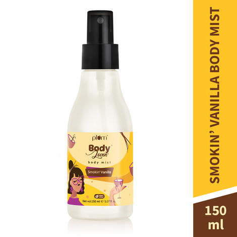 Buy Plum BodyLovin' Smokin' Vanilla Body Mist | Long Lasting Spicy Vanilla Fragrance For Women & Men With Honeysuckle, Musk & Vanilla | High On Fun | Travel-Friendly Perfume Body Spray 150 ml-Purplle