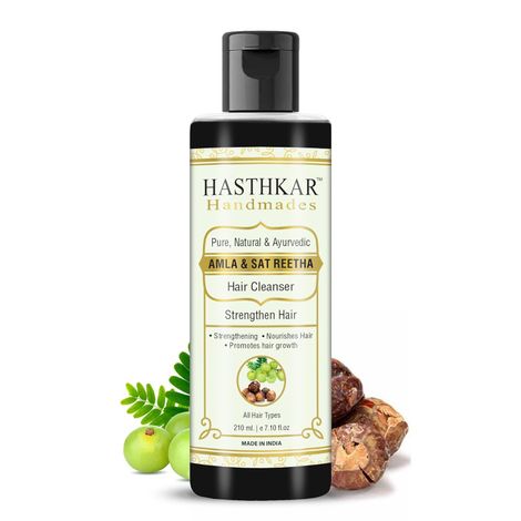 Buy Hasthkar Hamdmades Amla Sat Reetha Hair Cleanser Shampoo for Men & Women 210ml-Purplle