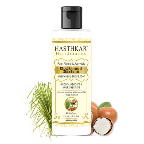 Buy Hasthkar Handmades Khus Almond & Shea Butter Mesmerizing Body Lotion for Men & Women 210ml-Purplle